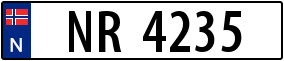 Trailer License Plate